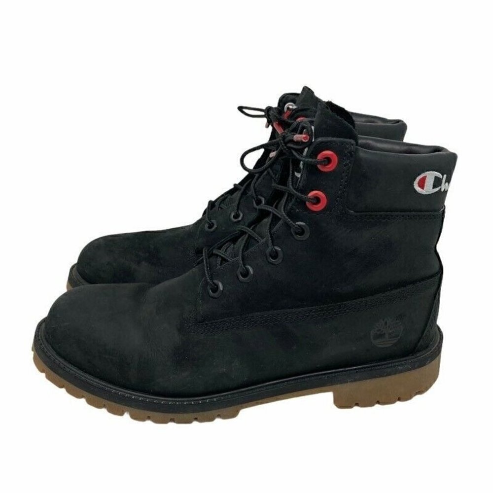 Timberland Champion Boys Premium Boots Black 7 - Picture 4 of 11